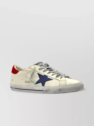 GOLDEN GOOSE STAR PATCH ROUND TOE SNEAKERS