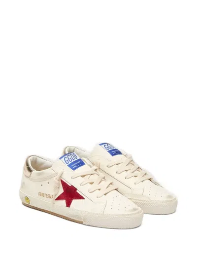 Golden Goose Kids' Star Patch Sneakers In Neutral