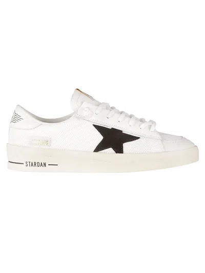 Golden Goose Star Patch Sneakers In White/black