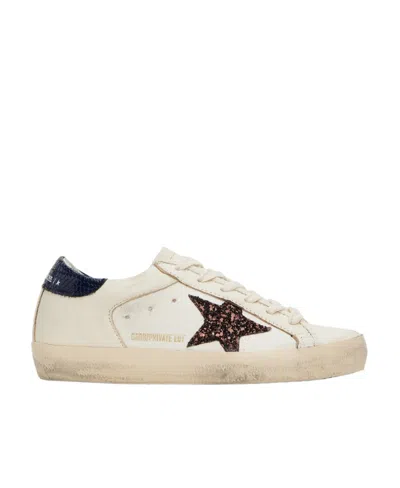 Golden Goose Star Pattern Low-top Casual Shoes In Nude