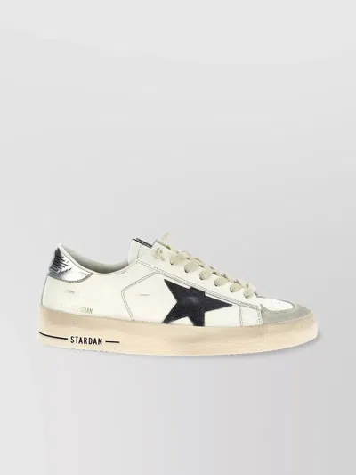 GOLDEN GOOSE STAR PERFORATED CONTRAST SNEAKERS