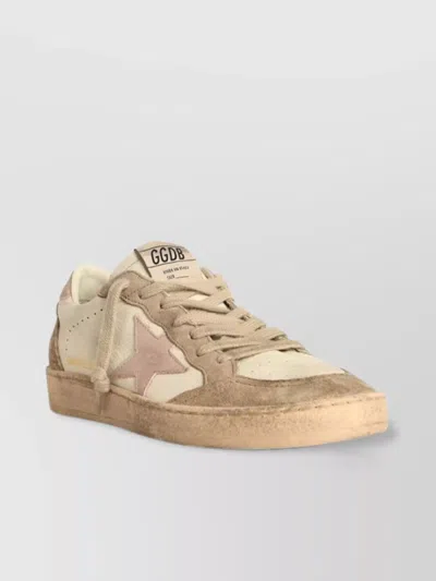 Golden Goose 'star' Perforated Leather Sneakers In Brown