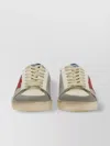 Golden Goose Star Perforated Low-top Sneakers In Gray