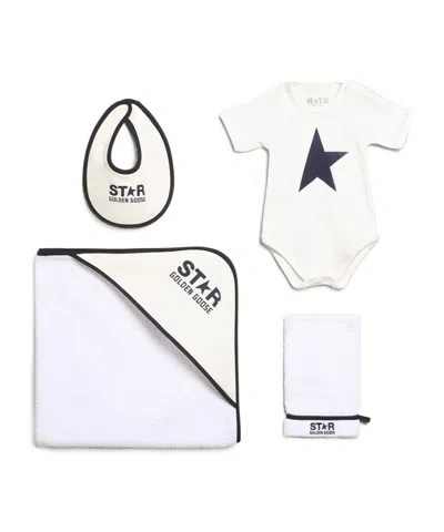 Golden Goose Star Print Babygrow In White