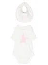 Golden Goose Star-print Bodysuit Set In 白色