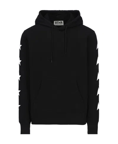 GOLDEN GOOSE GOLDEN GOOSE DELUXE BRAND STAR PRINTED DRAWSTRING HOODIE