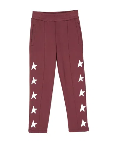 GOLDEN GOOSE GOLDEN GOOSE KIDS STAR PRINTED JOGGERS