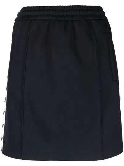 Golden Goose Star-print Cotton Skirt In Blue