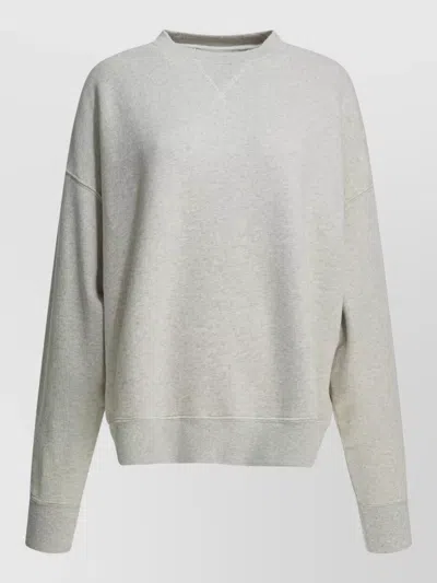 Golden Goose Star Print Crew Neck Sweatshirt In Gray