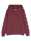 Golden Goose Star-print Drop-shoulder Hoodie In Red