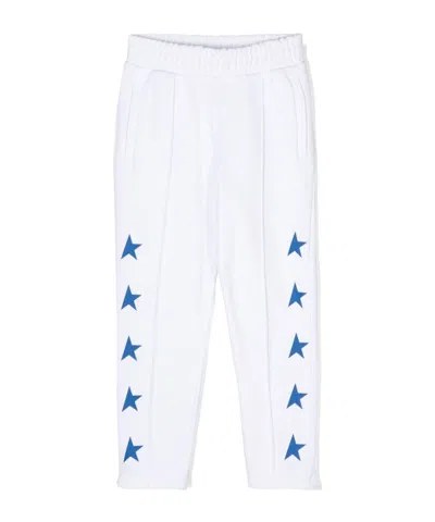 Golden Goose Kids' Star-print Jersey Trousers In B.co-royal