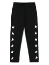 Golden Goose Star-print Leggings In Black