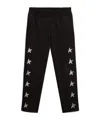 Golden Goose Star-print Seam-detail Track Pants In Black