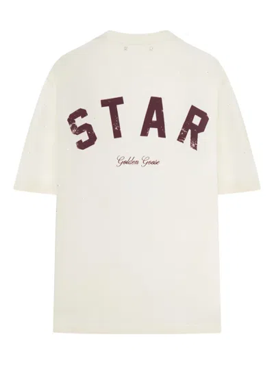 Golden Goose Star-print T-shirt In Neutral