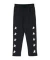 Golden Goose Star-print Seam-detail Track Pants In Black
