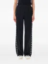 Golden Goose Star-print Track Pants In Black