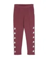 Golden Goose Star-print Cotton-jersey Track Pants In Red