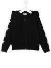 Golden Goose Star-print Zip-up Hoodie In Schwarz