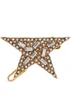 Golden Goose Star-shaped Crystal Shoe Clip In Gold