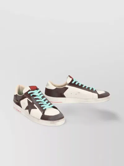 Golden Goose Star-shaped Low-top Sneakers Featuring Worn-out Effect