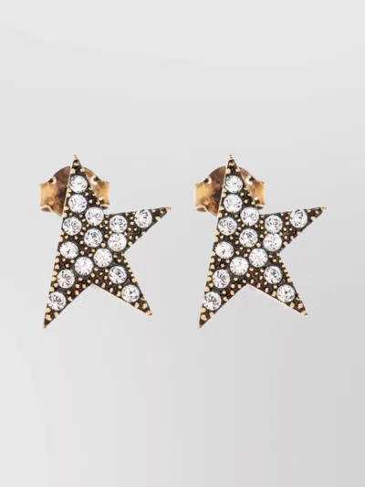 GOLDEN GOOSE STAR STUD EARRINGS CRYSTAL