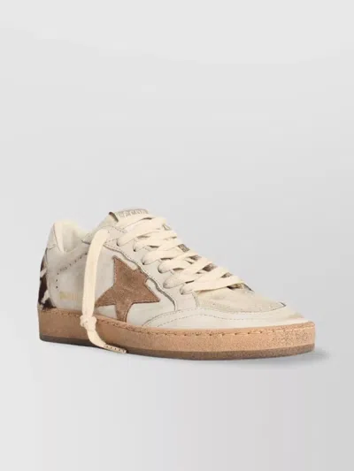 GOLDEN GOOSE 'STAR' SUEDE AND PONY LEATHER SNEAKERS