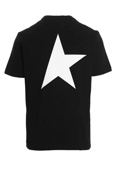 Golden Goose Star T-shirt Black In White/black
