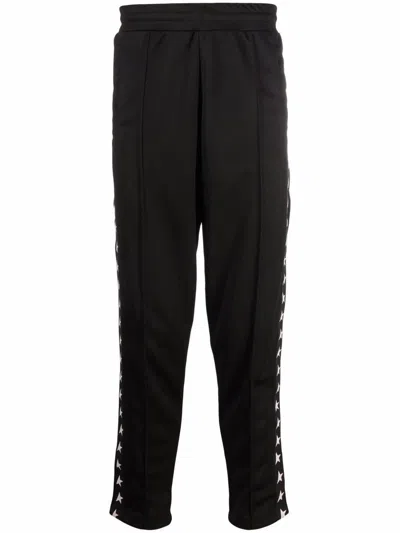 Golden Goose Star Tapered Joggers In Black