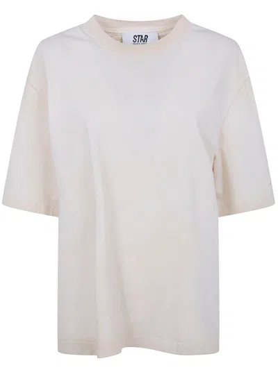 Golden Goose Relaxed Fit T-shirt Cotton Jersey Logo Patch In White