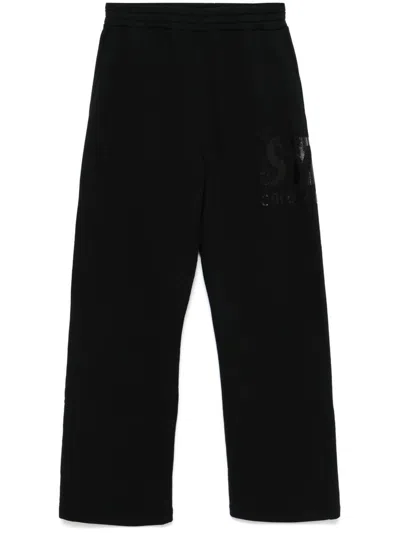 Golden Goose Star Unisex Wide Jogging Pant Clothing In 90100 Black