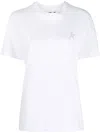 Golden Goose Star White Cotton Crew-neck T-shirt In White