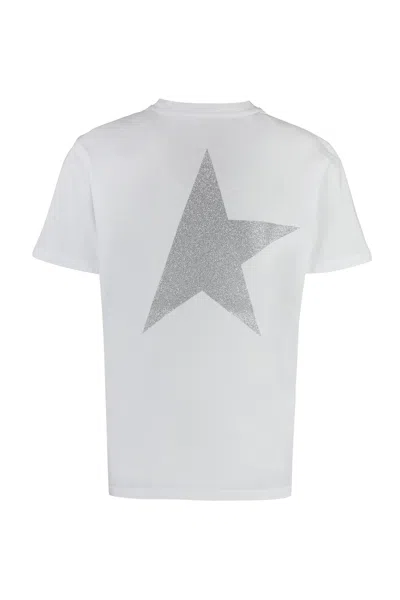 Golden Goose Star W's Regular T-shirt /logo/ Big In White