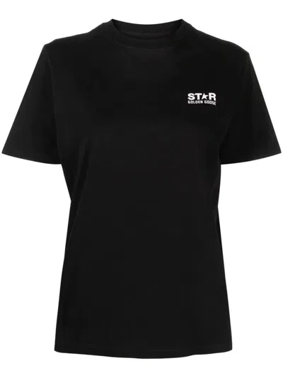 Golden Goose Logo-print Short-sleeve T-shirt In Black,white