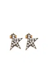 Golden Goose Golden Star-shaped Embellished Earrings In Multi