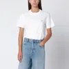 Golden Goose Star Collection T-shirt With Glittered Star On The Front