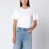 Golden Goose Star White Cotton Crew-neck T-shirt In White