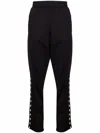 Golden Goose Star Collection Wide-leg Track Pants In Black