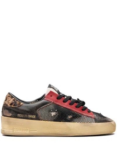 Golden Goose Stardan "black/red/leopard/brown" Sneakers In Schwarz