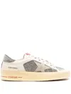 Golden Goose Stardan Crystal-embellished Leather Sneakers In White