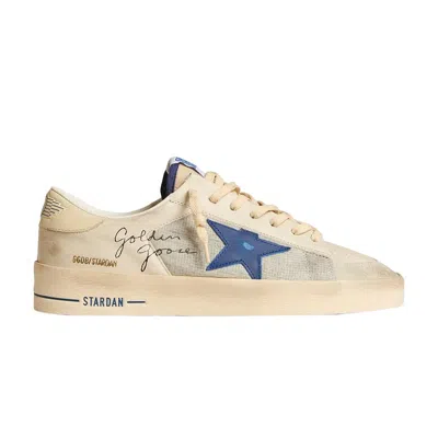 Pre-owned Golden Goose Stardan 'ivory Blue Star' | Cream | Men's Size 45 In White
