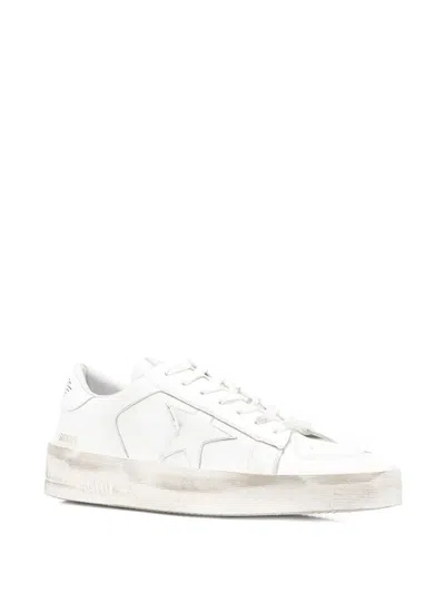 Golden Goose Stardan Lace-up Sneakers In White