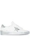 Golden Goose Women Stardan Sneakers With Laminated Star In White