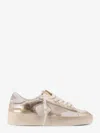 Golden Goose Low Top Sneakers With Metallic Finish And Star Detail