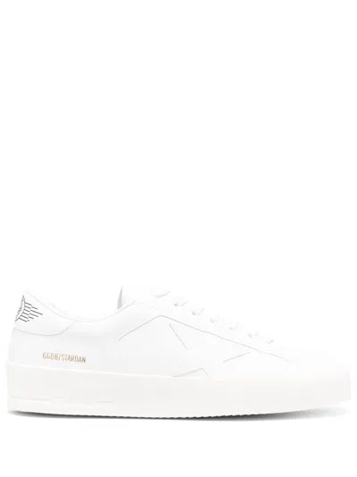 Golden Goose Stardan Logo-print Sneakers In White