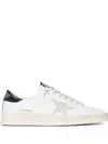 Golden Goose Stardan Sneakers With Ice-gray Suede Star And Glossy Black Leather Heel Tab In Blue