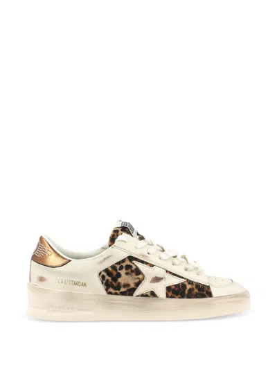 Golden Goose Stardan Leather Sneakers In Multi