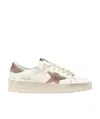 Golden Goose Distressed Leather Star Sneakers For Women In Nude