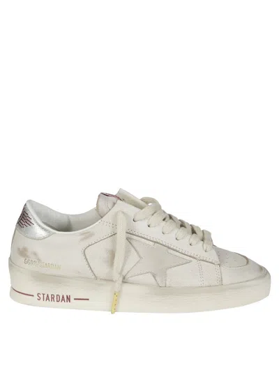Golden Goose Stardan Leather Upper Sneakers In White