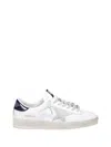 Golden Goose Men White Sneakers With Star Detail In Leather Man