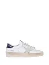 Golden Goose Stardan Leather Upper Suede Star Shiny Leather Heel In White
